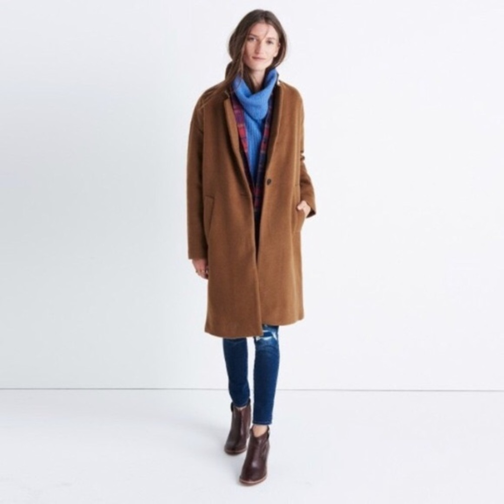 Madewell Monsieur Coat size 6 in burnished cedar
